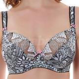 38D - Freya » Zentangle Plunge Balcony Bra (1951)