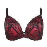 42E - Oola » Tonal Lace Padded Plunge Bra