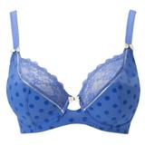 32D - Pour Moi » Dotty Plunge Underwired Bra (6902)