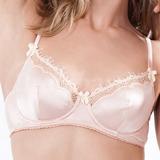 28D - Mimi Holliday » Bisou Bisou Rose Silk Satin Comfort Bra (AW13-125)