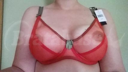 32FF - Claudette » Dessous Mesh Underwire Bra (CD2000) Wearing bra - Front shot