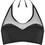 36DD - Pour Moi » Glamazon Halter Mesh Hald Padded Underwire Top (30007)