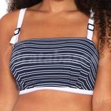 28J - Curvy Kate » Sailor Girl Padded Bandeau Bikini Top (CS003400)