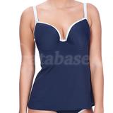 36D - Freya Swim » In The Navy Moulded Tankini Top (3858)