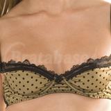 28DD - Mimi Holliday » Chanterelle Silk Satin & Lace Non-padded Super Plunge (AW12-88)