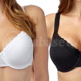 30FF - Gorgeous » Dd+ Pack Of Two Black And White Striped T-shirt Bras (1500105324)