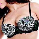 Colored Zebra Demi Bra (137407)