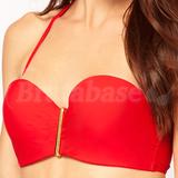 32E - Asos Swim » Moulded Gold Bar Bandeau Fuller Bust Bikini Top