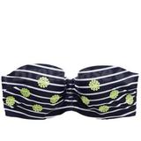 36C - Aerie » Daisy Sequin Flower And Stripe Bandeau Bikini Top (0755-8269)