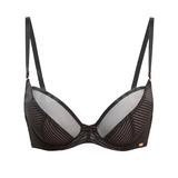 30G - Gossard » Sheer Stripe Non-padded Plunge Bra (18825)