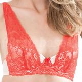 36DD - Mimi Holliday » Strawberry Bomb Silk Satin Fully Padded Super Plunge Bra (AW13-169)