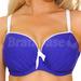 32J - Flirtelle » Bubble Pleated Padded Balconette Bikini Top (FL1411)