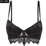 90C - Undiz » Bouddhiz Black Padded Demi-cup Bra (647019105)