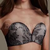 32B - Marks & Spencer » Superhold Lace Non-wired Padded Strapless Bra A-e (T332999A)