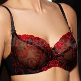 85HH - Comexim » Red Flower Balcony Bra (12)