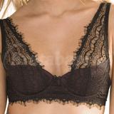 28DD - Mimi Holliday » Bisou Bisou Berry Lace & Silk Satin Padded Shoulder Bra (AW12-251)